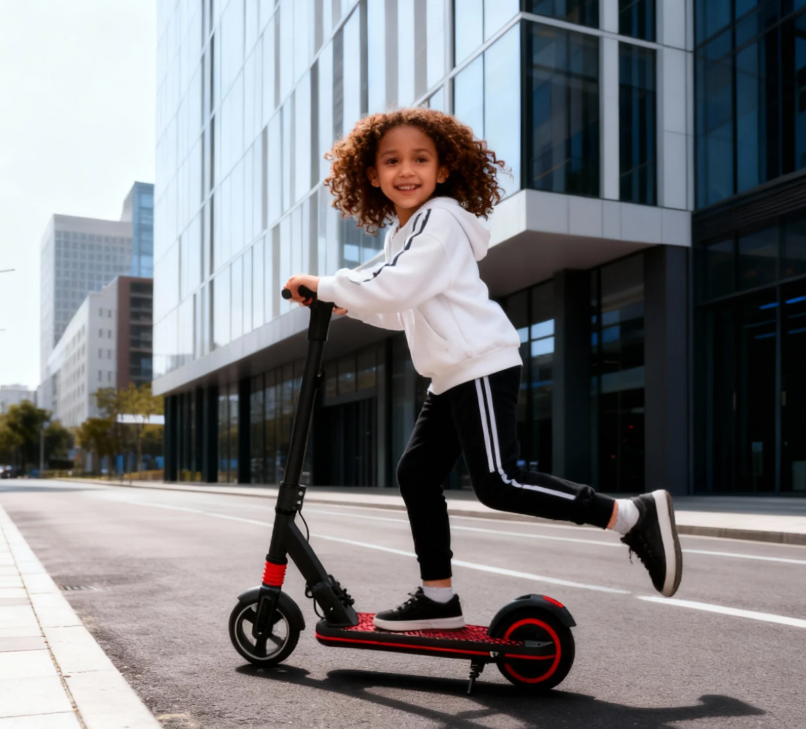 Euro Warehouse Mankeel MK027 Kids E Scooter 6.5inch Lightweight Electric Scooter with Range up to 5-8km, 14km/h Max Speed for Children Ages 6-12