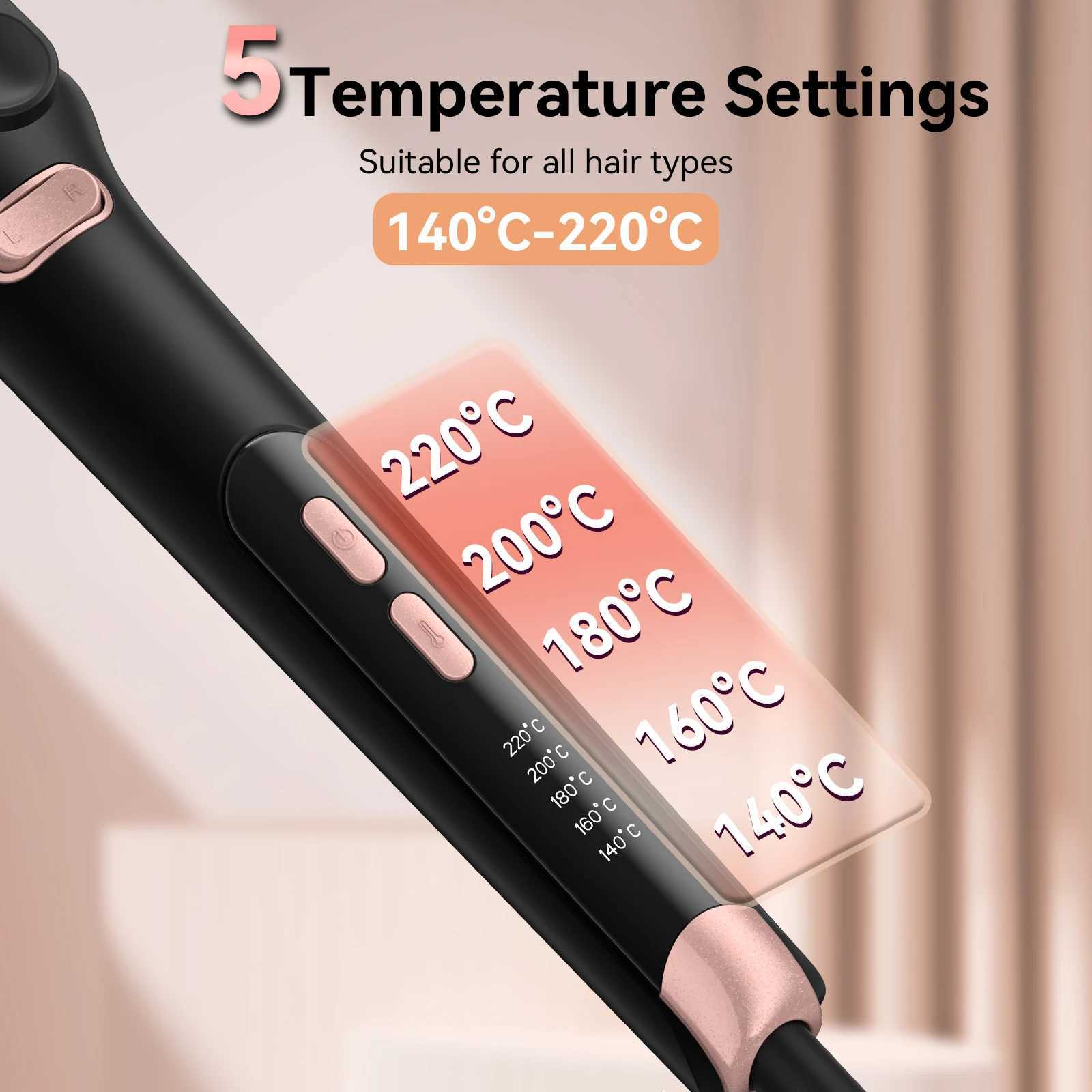 Hair Curling Irons Long-Lasting Results Defined Curls and Easy to Use with Temperature Control for All Hair Types up to 428T251114