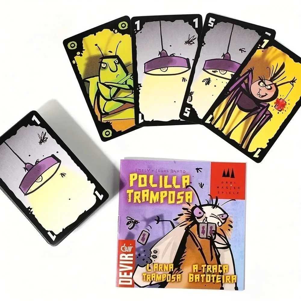 Polilla Tramposa Espaol Playing Card Game The Cheating Moth Spanish Board Game Juego Cartas Family Games For Party C251114