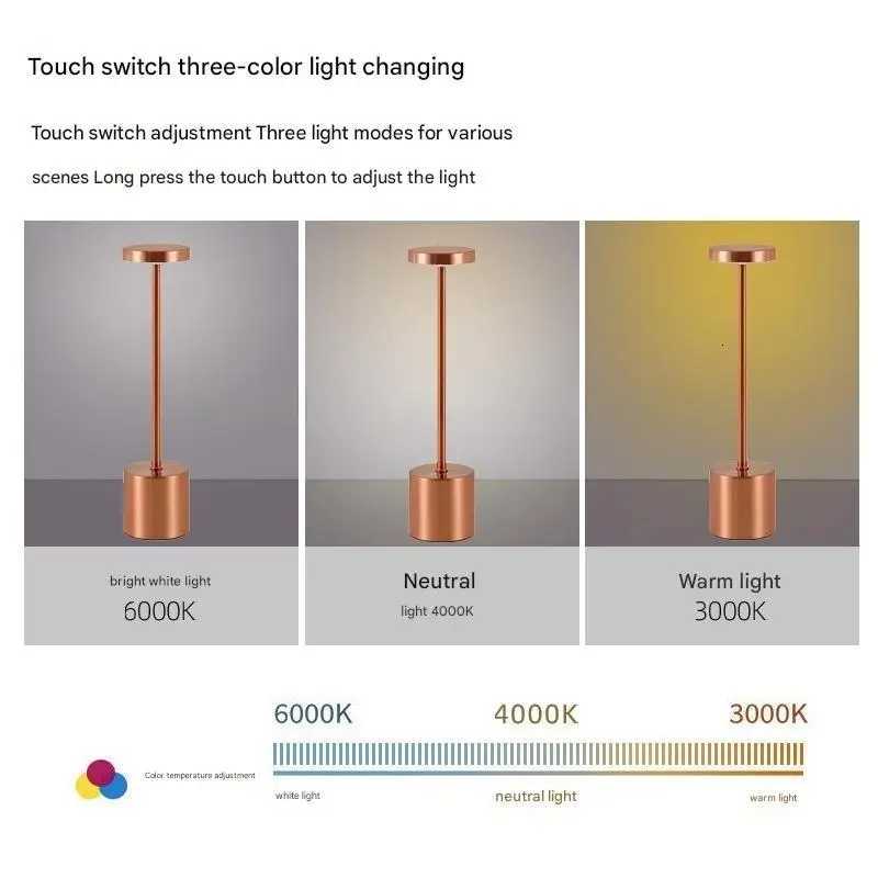 led rechargeable bar table lamp dining table atmosphere light restaurant clear bar desktop outdoor atmosphere light stall retro M251114