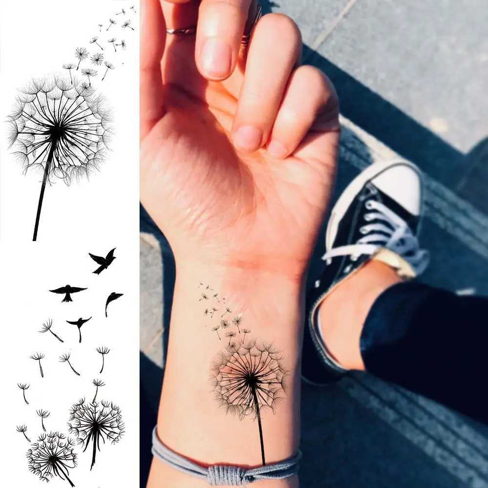 13 Temporary Tattoos for Women Real Flying Birds Butterflies Fake Tattoos for Girls Decorative Tattoo PaperXJ25414