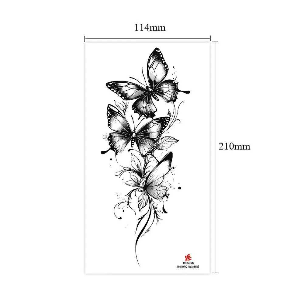 Realistic butterfly tattoo stickers for womens arms bodies decorations waterproofing temporary tattoos and disposable fake tattoosXJ25414