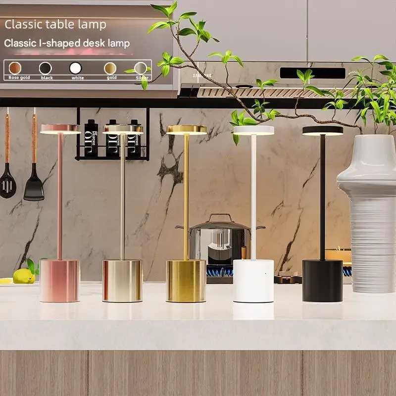 led rechargeable bar table lamp dining table atmosphere light restaurant clear bar desktop outdoor atmosphere light stall retro M251114