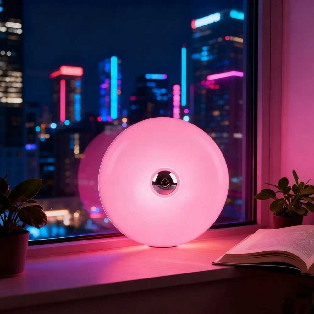 Bauhaus table lamp USB plug bedroom bedside lamp living room dining room decoration donut ambient light Home lights night lights M251114