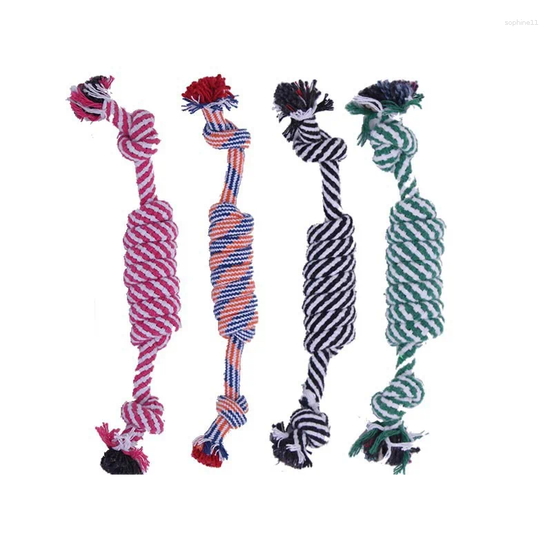 Update Pet Toy Chew Teething Cotton Rope Knot Ball Toys For Dog Tooth Clean Bite-Resistant Puppy Training Interactivetoy