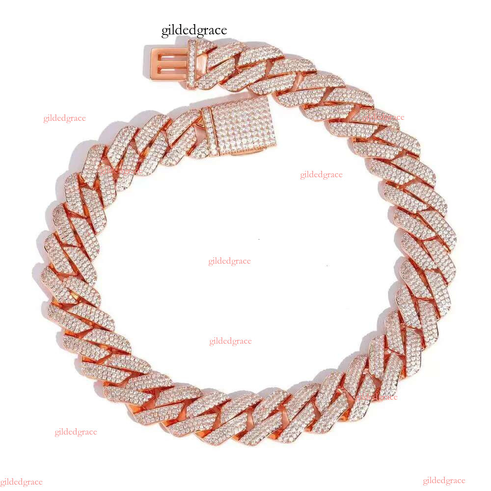 Through the test moissanite dia gold sturgis chain mens hip-hop necklace