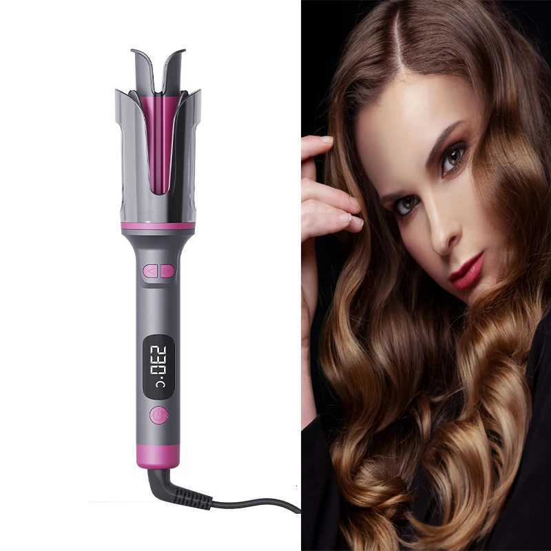 N 32MM Negative Ions Double Slot Rotating Curl Waves Hair Styler Curler Stick Anti-Tangle Curling Iron StylerT251114