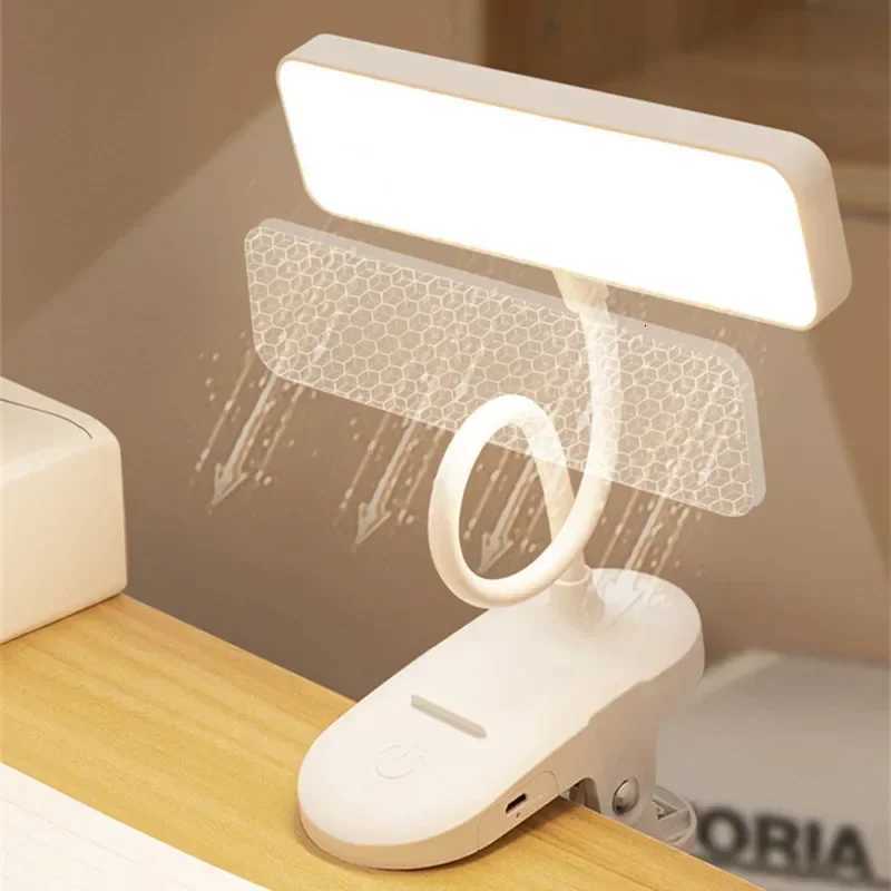 Table Lamp USB Rechargeable Desk Lamp Bed Reading Book Night Light LED 3 Modes Dimming Eye Protection Light Bedside Lamp M251114