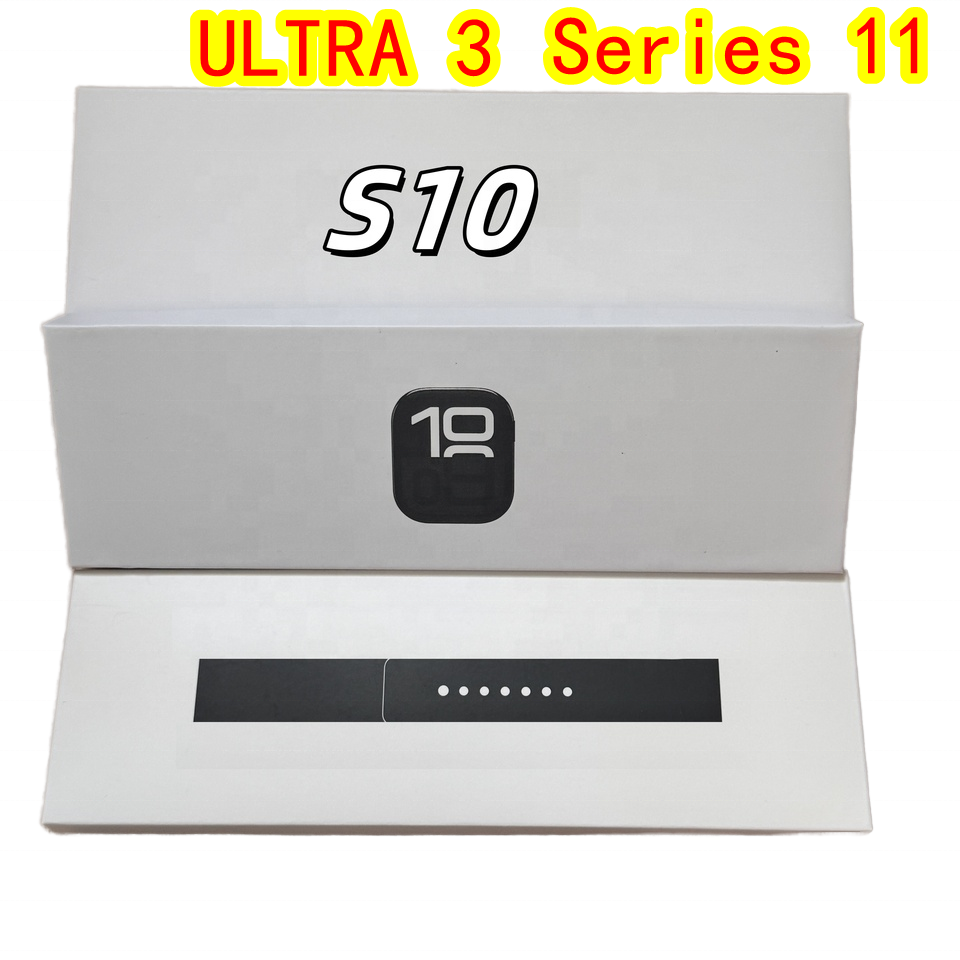 2025 newest Top Quality Ultra 3 Ultra2 Series 10 Smartwatch For Apple Series11 s10 49mm Smart Watch Cases smartwatch sport watch wireless charging strap box