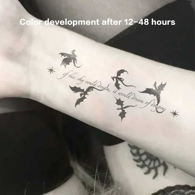 UK Little Dragon Herbal Juice Tattoo Stickers Fake Tattoos Temporary Tattoos 2024 Tattoo Supplies and Accessories GiftsXJ25414