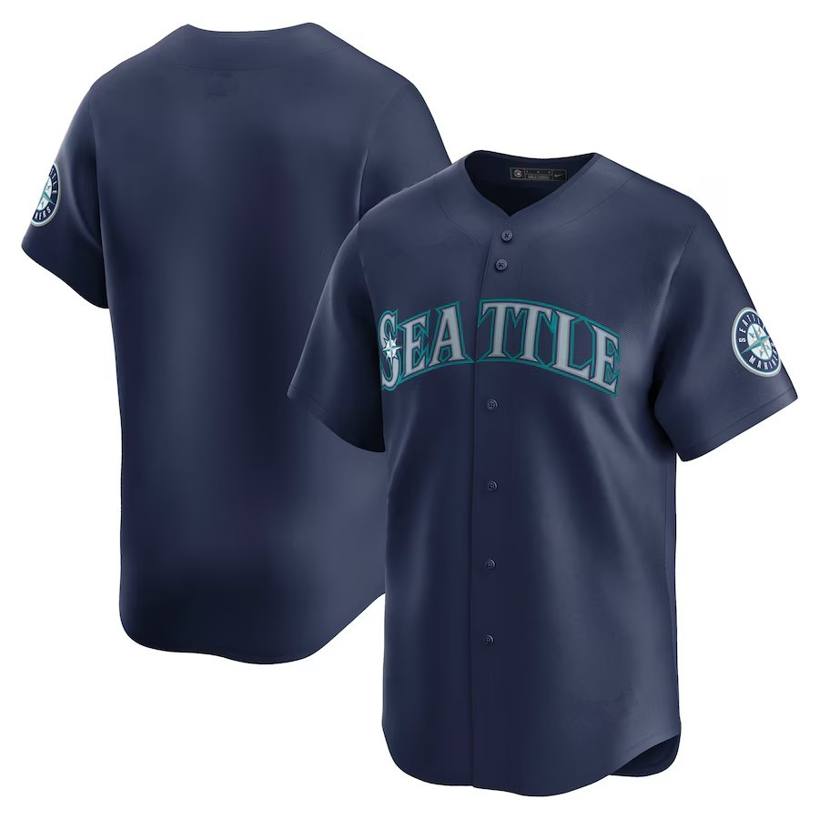 Custom Mariners Baseball Jersey Ken Griffey Jr. Julio Rodriguez JP Crawford Mitch Haniger Cal Raleigh Luke Raley Randy Arozarena Andres Munoz Ichiro S