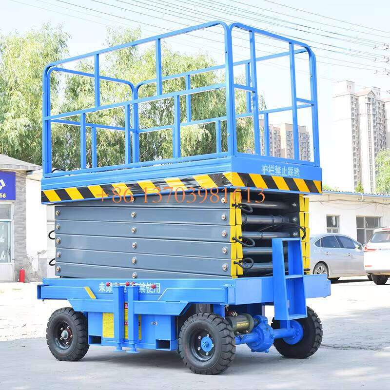 Portable Hydraulic Scissor Lift Crawler Working Platform Hydraulic Scaffold Lift Plataforma Elevadora