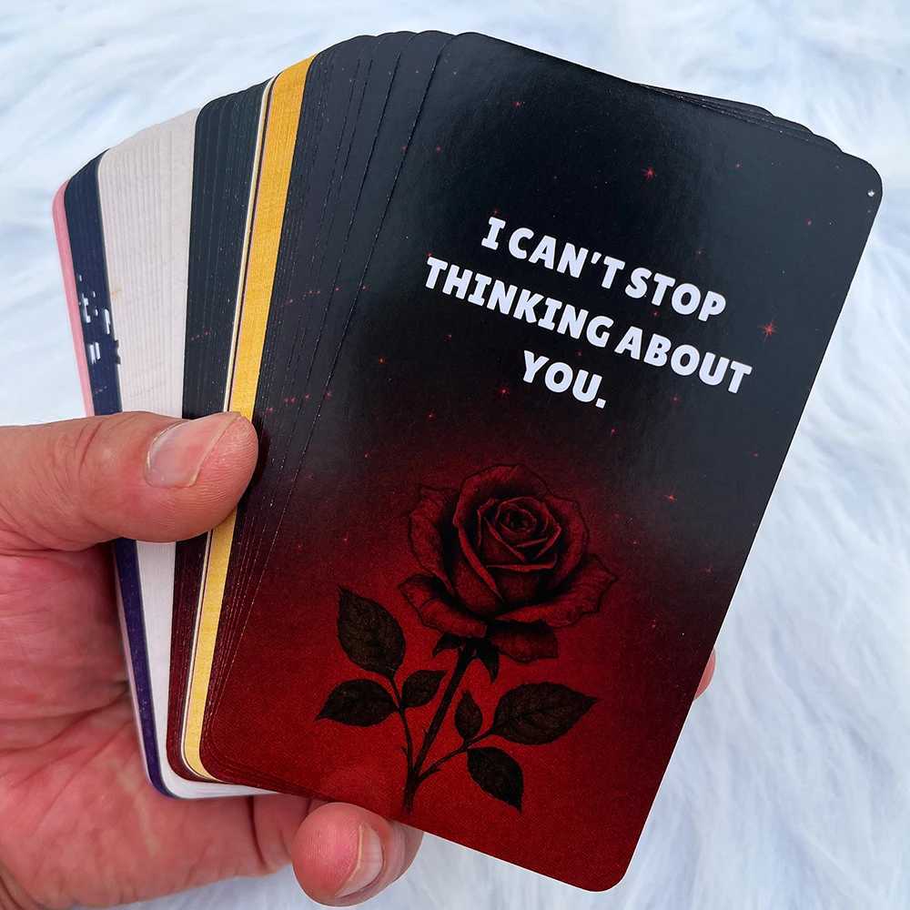 Loving You Hurts Oracle Cards 80 Cards of Love A Set of Cards in Five Colors Flower Oracle Deck Emotion Tarot Cards C251114