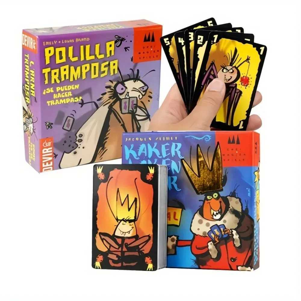 Polilla Tramposa Espaol Playing Card Game The Cheating Moth Spanish Board Game Juego Cartas Family Games For Party C251114