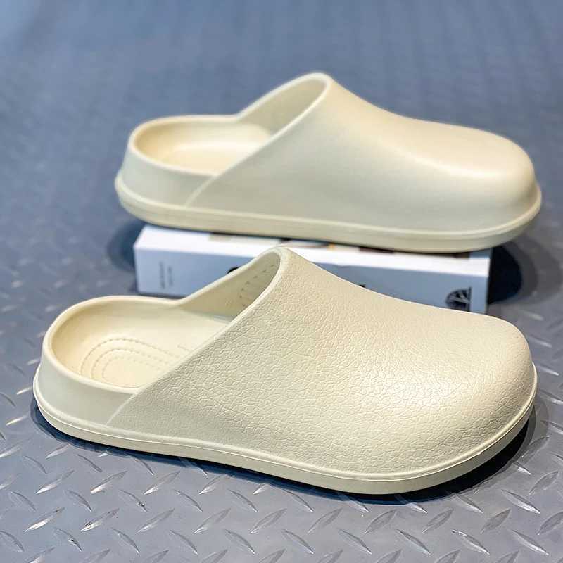 Summer couple sandals light EVA indoor mens casual home mule outdoor beach smooth womens semi-trailer chef shoes W250414