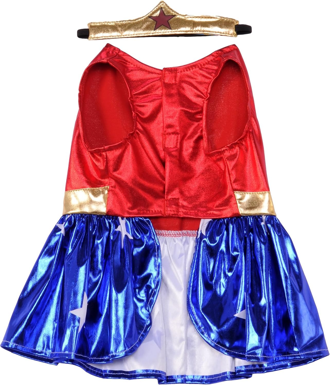 Rubie's Wonder Woman Dog Costume for Large Breeds Superhero Pet Outfit with Cape and Emblem