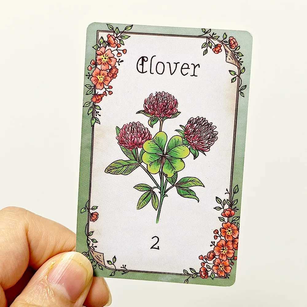 96cm Floraneum Lenormand Tarot Oracle 36 Lenormand Cards Illustrations Embellished with Flowery Decor C251114