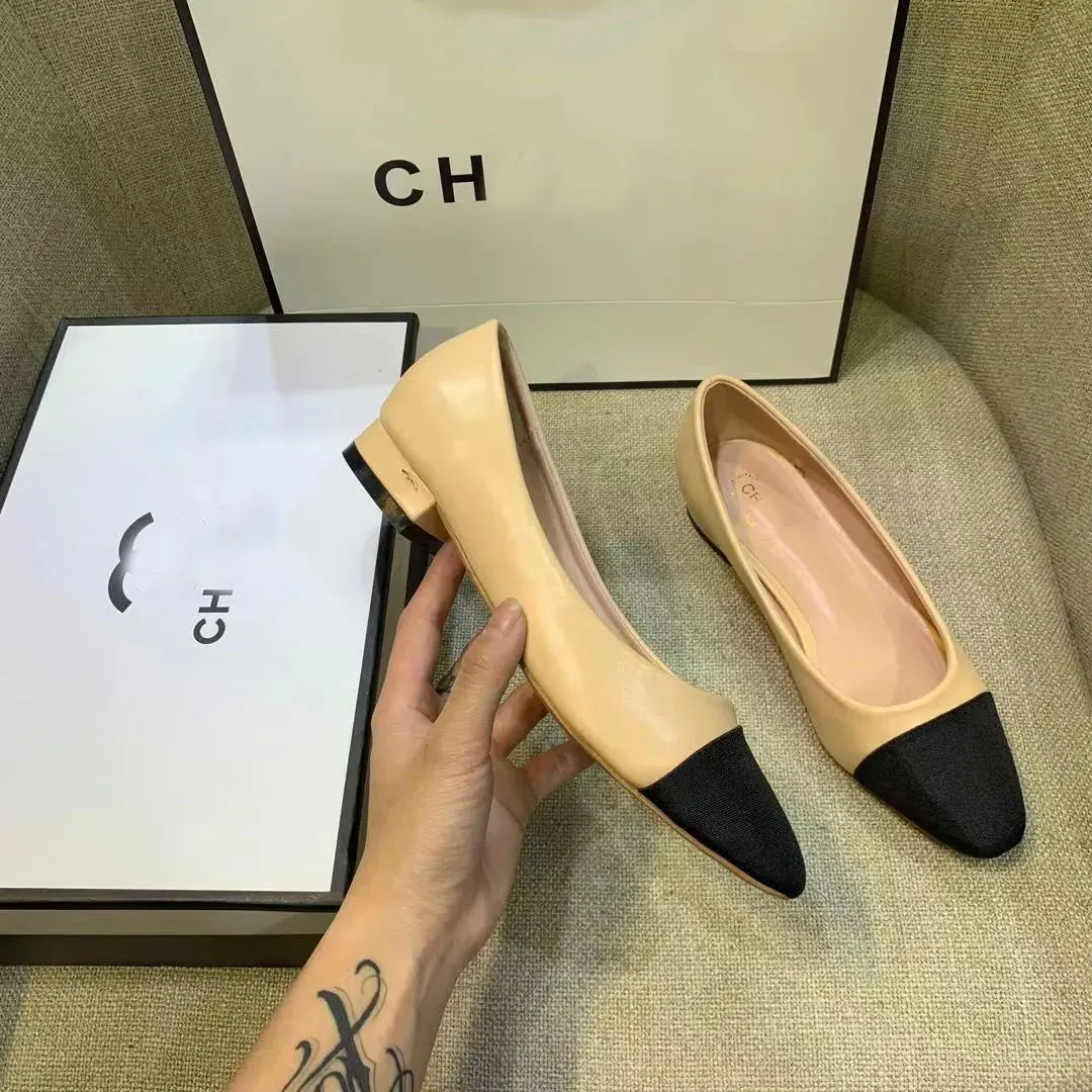 Women's fashion flats, Designer brand luxury flats, women's open-heel boat shoes, embroidered leather lettering shoes, women's dating high-heeled dress shoes