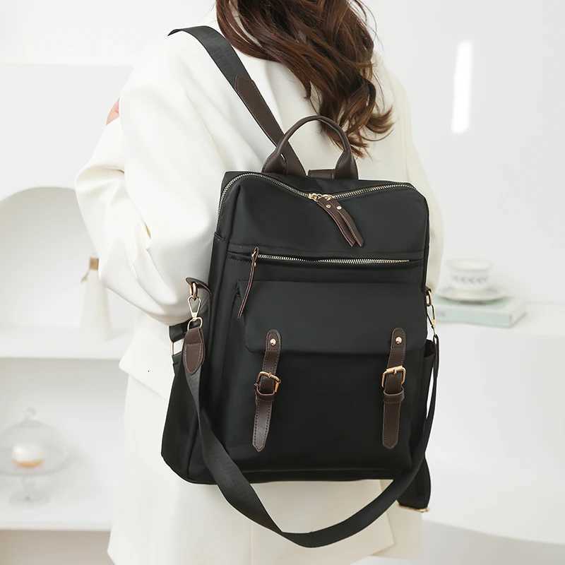 Fashion Rucksack Women Shoulder Bag High Quality Waterproof Nylon Back Pack Purse Large Capacity Backpack for College StudentsW251113