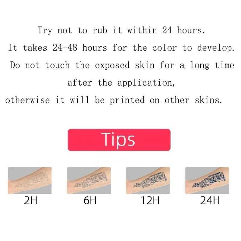 Herbal Sword Tattoo Stickers Angel Judge Semi Permanent Waist Fake Tattoo Female Punk Art Temporary Tattoo Cover ScarXJ25414