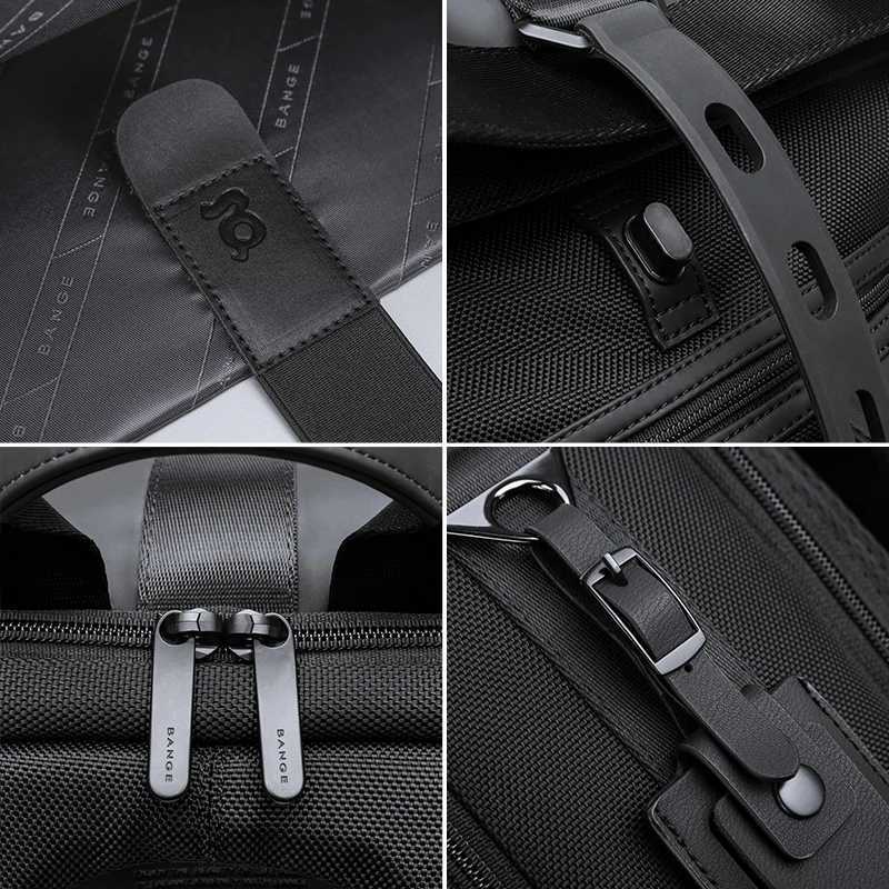 Bange Casual Men Anti Theft Backpack 156 inch Multifunctional Waterproof Backpacks Daily Travel Bag School Rucksack With BeltW251113