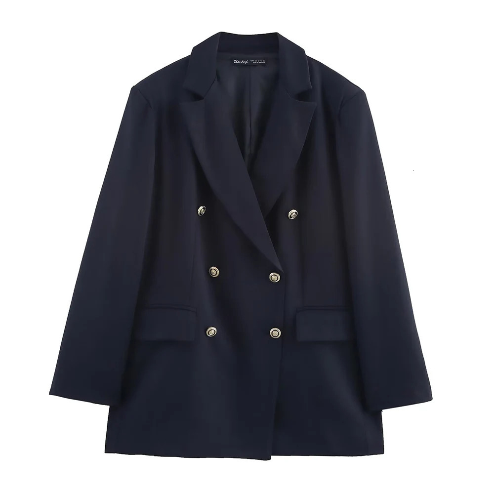 2025 SpringSummer Product Womens Leisure and Casual Set Coat Metal Buckle Pocket Decorative 250414Z