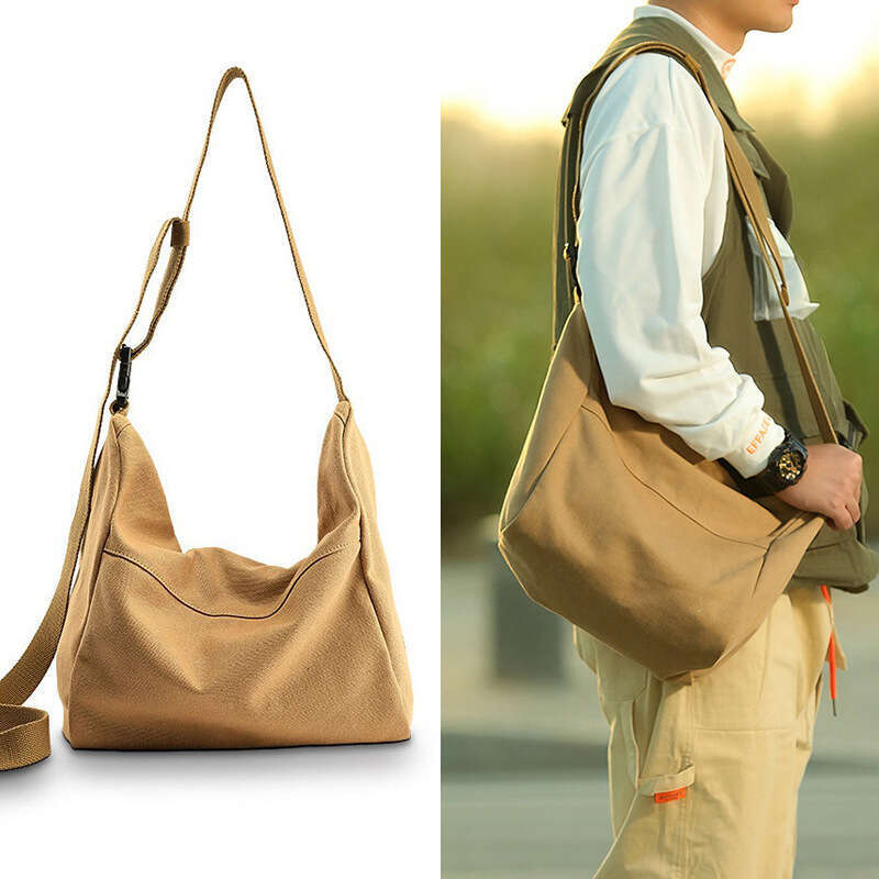 Luxury Bags Designer Large Capacity Shoulder Bags Lightweight Canvas New Casual Tote Simple Cross Body Bag in Solid Color