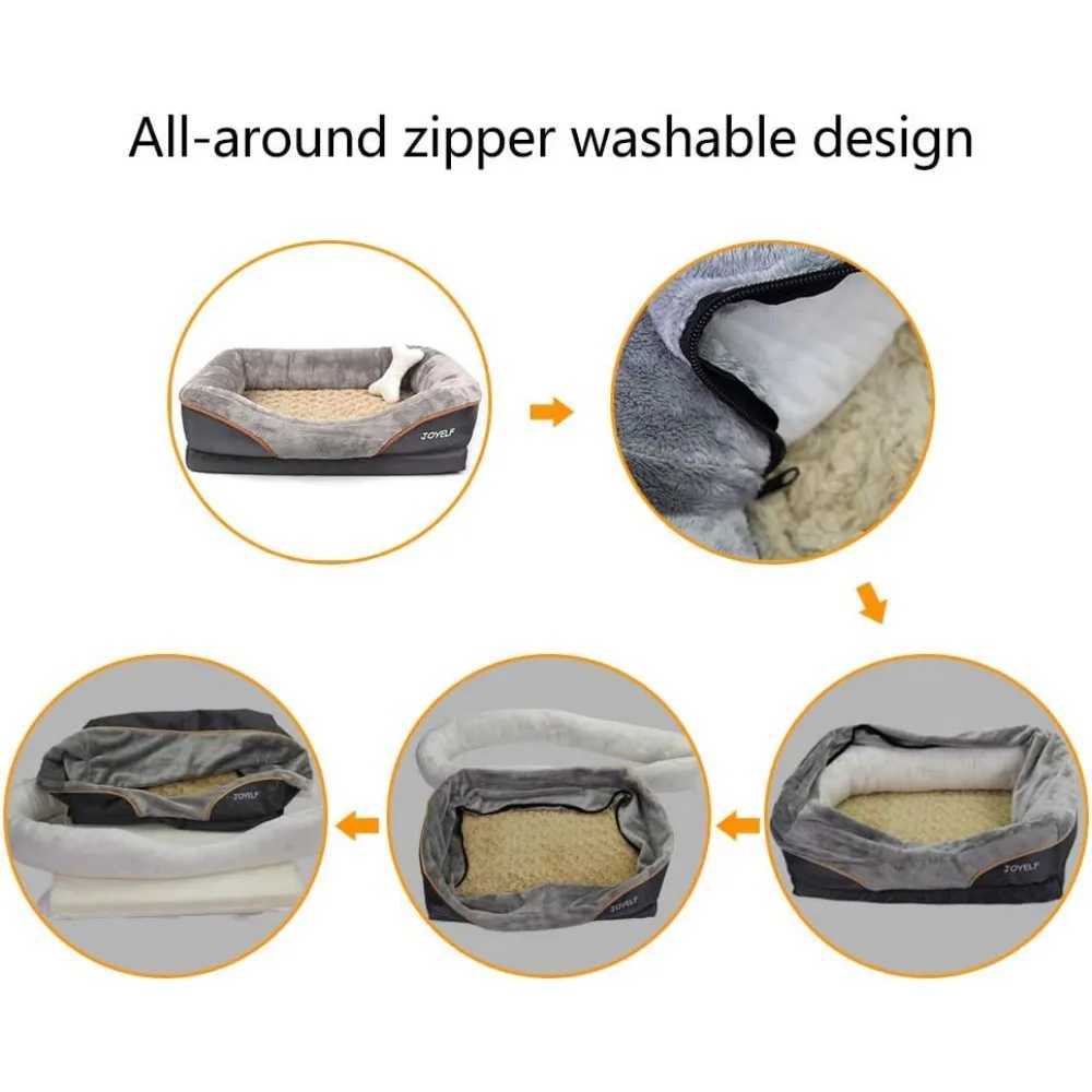 XXLarge Memory foam Dog Bed Orthodontic Dog Bed and Sofa with Removable Washable Cover for Large Dogs X250412