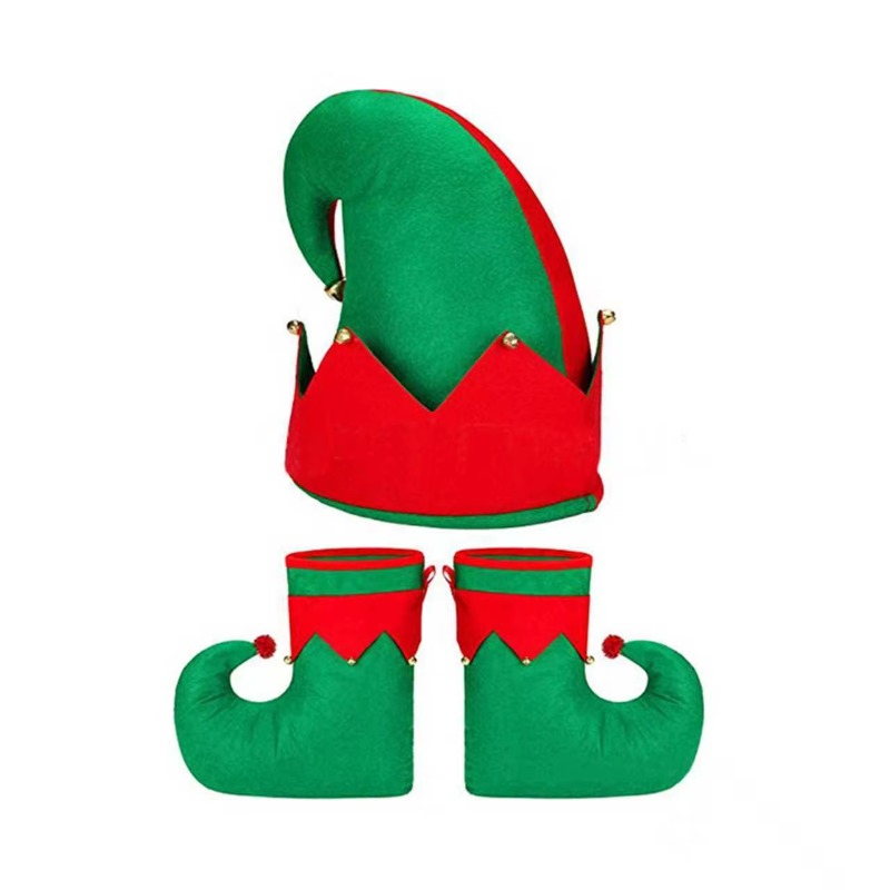 five snowman christmas elf costume sets hats boots twill tights belts and other accessories for christmas women