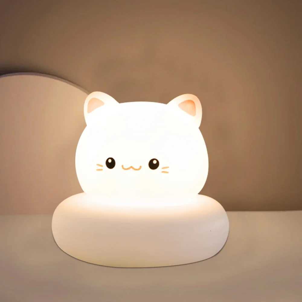 Cute Animal Night Light for Kids 3 Level Dimmable Nursery Sleeping Lamp Touch Control Nightlight for Breastfeeding Toddler Decor M251114