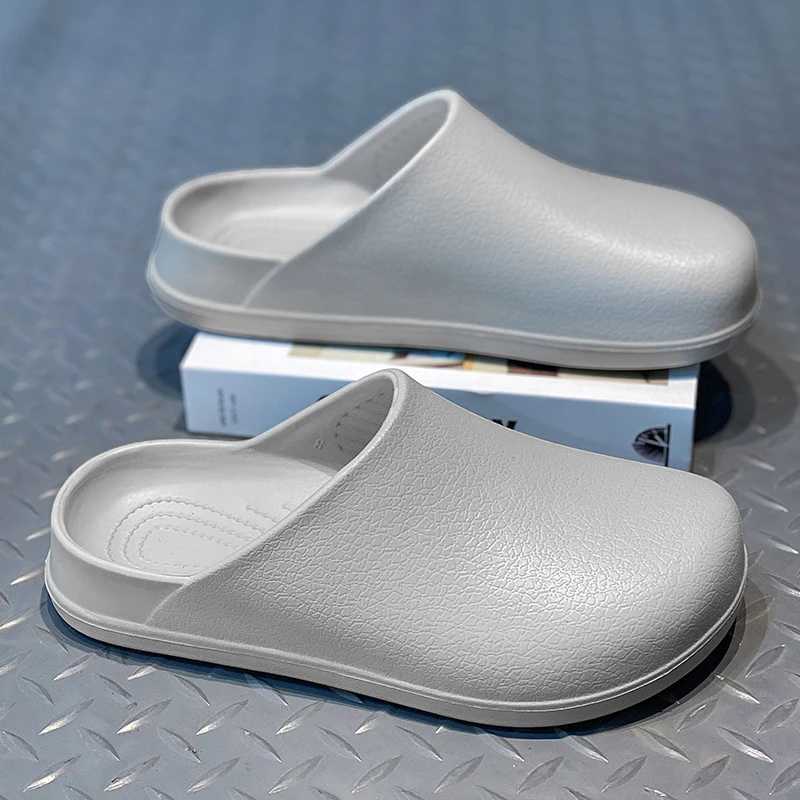 Summer couple sandals light EVA indoor mens casual home mule outdoor beach smooth womens semi-trailer chef shoes W250414