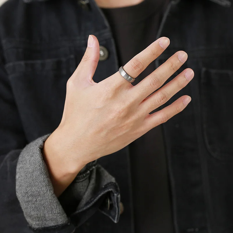 Vnox Basic 6mm Men Wedding Tungsten Carbide Ring Matte Finished Minimalist Finger Bands JewelryComfort Fit US Size 251113