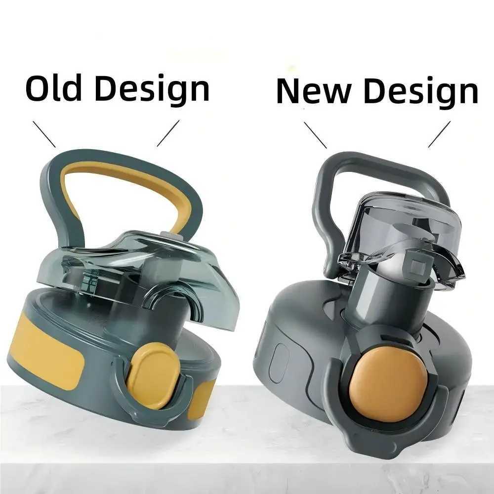 FEIJIAN Thermos Bottle with Straw 600ml 720ml Stainless Steel Thermal Cup Car Insulated Flask Water Tumbler for Outdoor Sports C251114