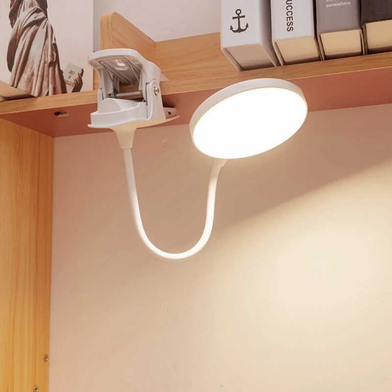 LED eye protection clip desk lamp dormitory study lamp charging night light student special bedside reading lamp light enough M251114