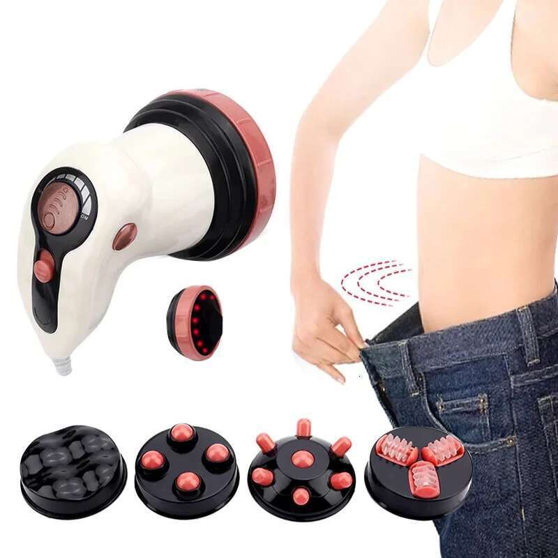 4 In 1 Infrared Electric Anti-Cellulite Massager Beauty Health Care Instrument Massage Roller Slimming Rela Muscle