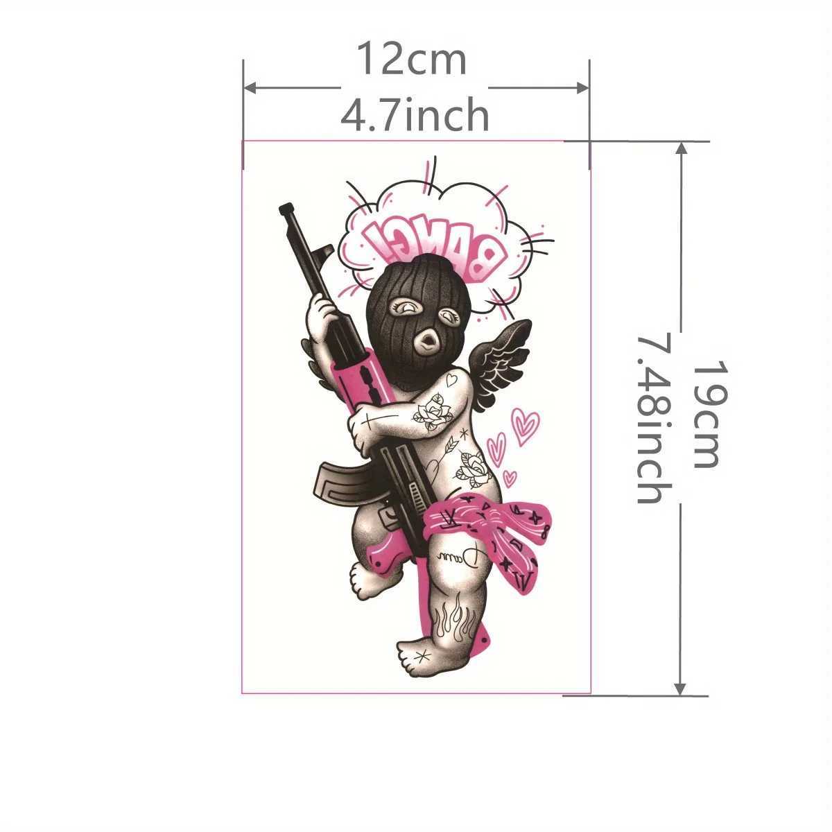 1 personalized Cupid tattoo sticker waterproof and durable temporary tattoo partyXJ25414