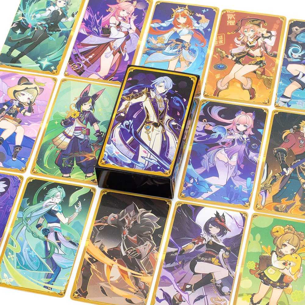 Anime Game Genius Invokation TCG 65Pcs/Set Hot 9555cm Collectible Card Collection for Desktop Gaming C251114