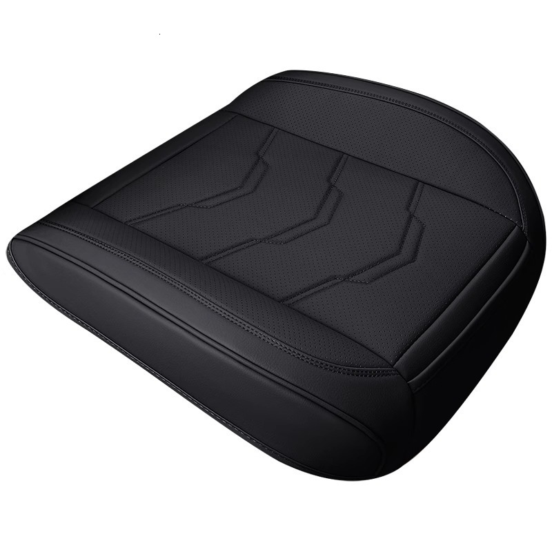 Automotive single piece four season universal car driver and passenger half package seat cover without backrest cushion