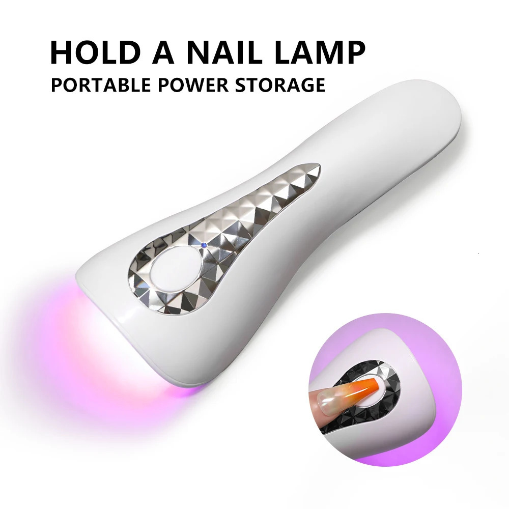 handheld UV LED nail lamp upgrade rechargeable art quick drying machine portable home DIY salon handle 250325