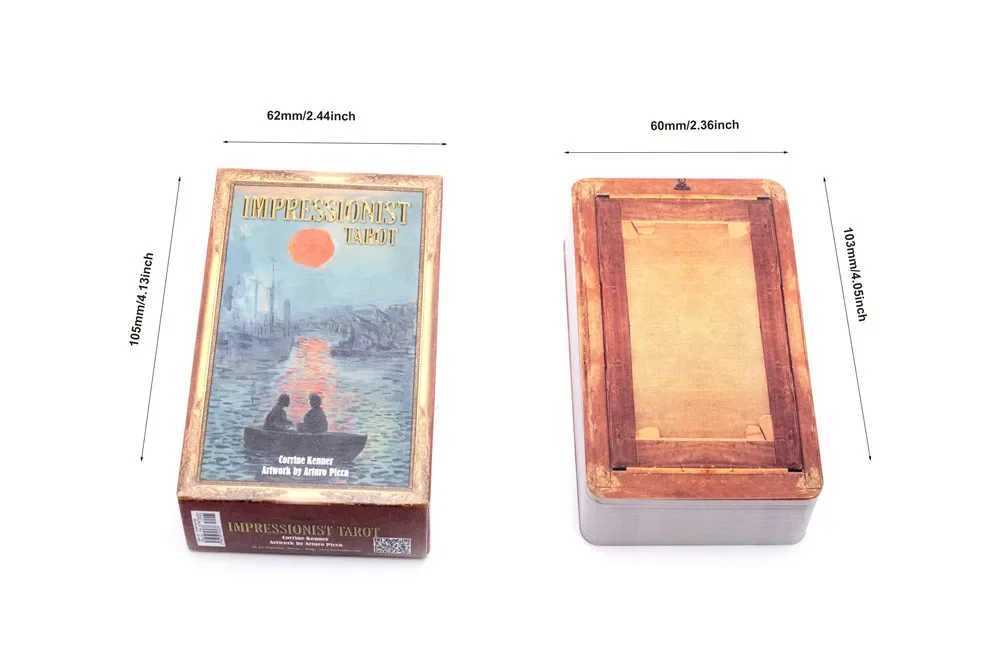New Impressionist Tarot cards A 78 Deck Oracle English Visions Divination fate Borad Playing Games C251114
