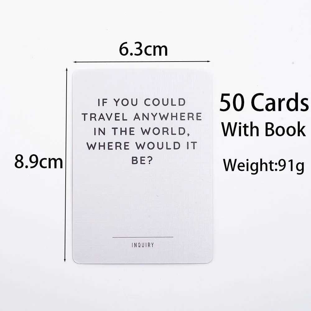 Mindful Talk Board Game Set Of 50 Cards Meaningful Funny Party Supplies Strategy Games 8963cm Easy To Play C251114