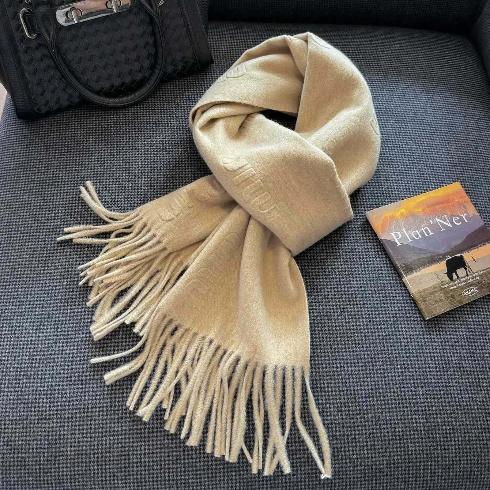 Luxury High Quality Wool Scarf for Women Autumn Winter Solid Color Simple Classic Cashmere Muffler Female New Type Versatile Warm Shawl Y251114