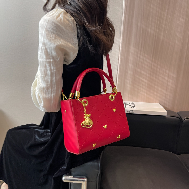 Women's Spring New Dai Fei G Ge Embroidered Thread Square Handbag Fashionable Liu Ding Chao Single Shoulder