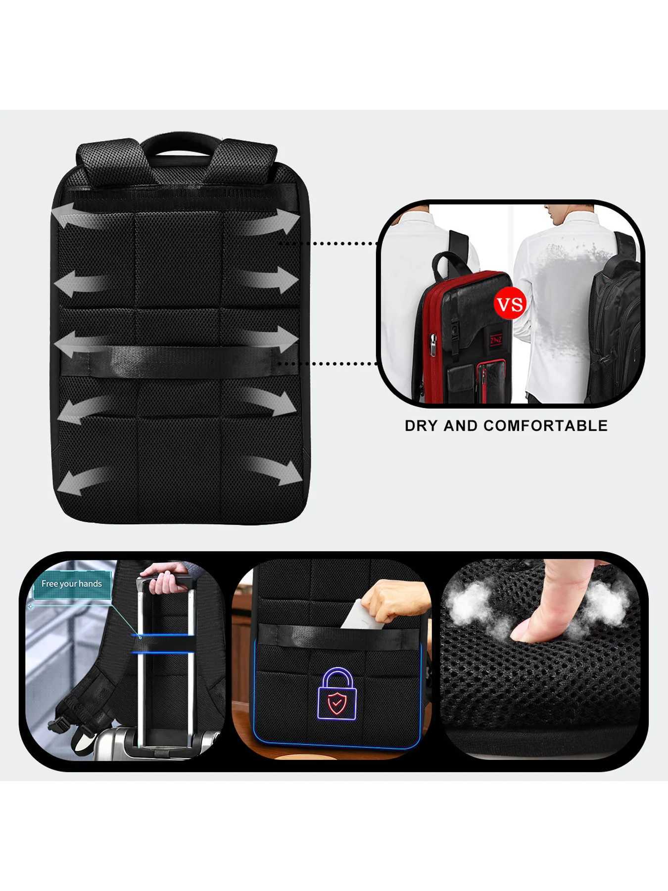 Slim Expandable Laptop Backpack 156 Inch Business Backpack Waterproof Anti-Theft Travel Backpack Daypack for Men and WomenW251113
