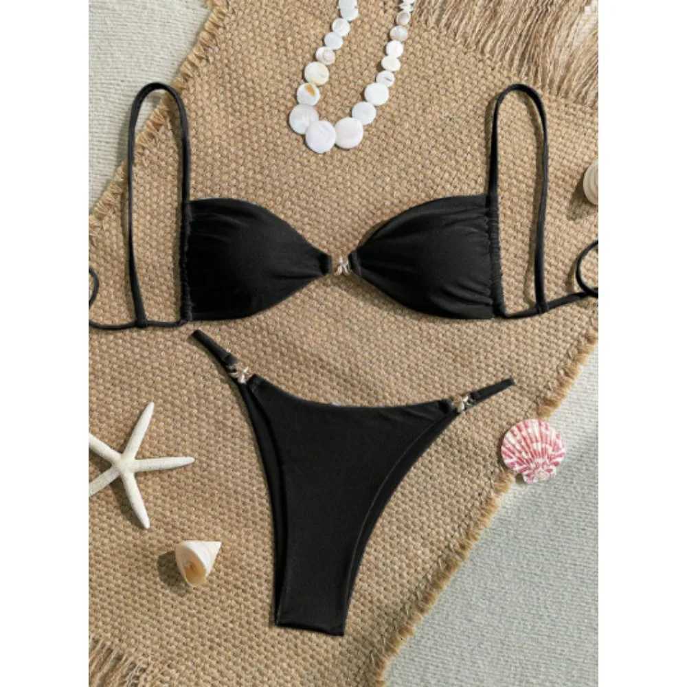 New strap tether bikini womens beach spa swimsuitW251113