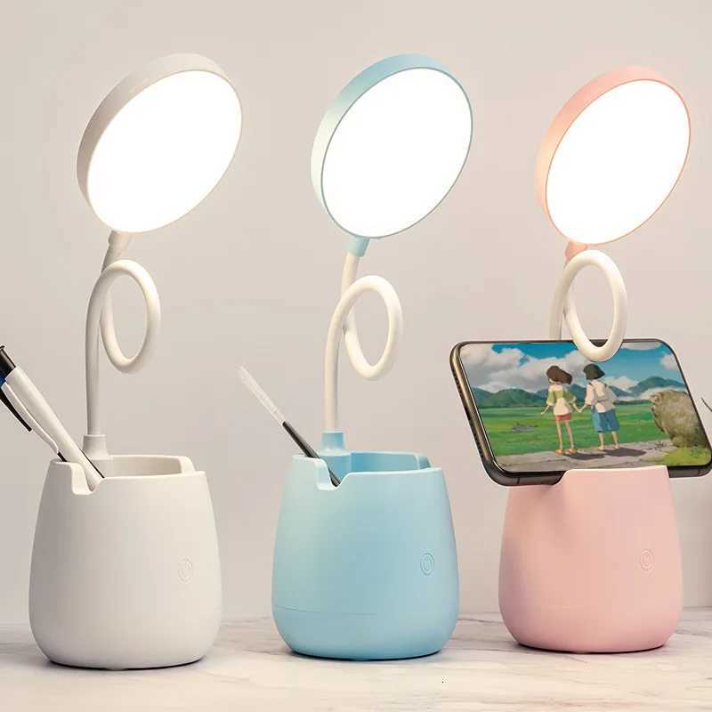 New LED Eye Protection Desk Lamp USB Bedside Lamp Charging Student Study Dormitory Reading Lamp Bedroom Night Light Gift M251114