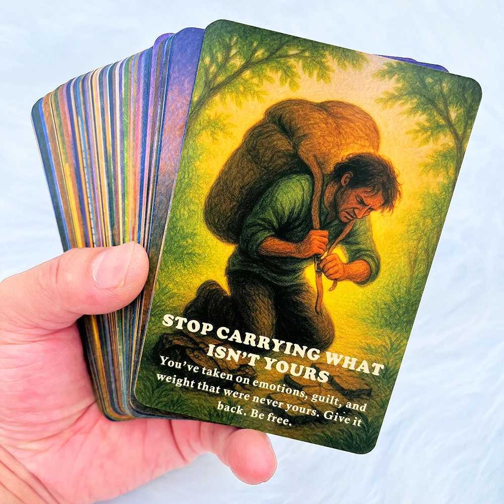 The Threads of Karma Oracle Cards 75 Cards for Soul Work and Release Deck for Closure and Soul Lessons Taro Deck C251114