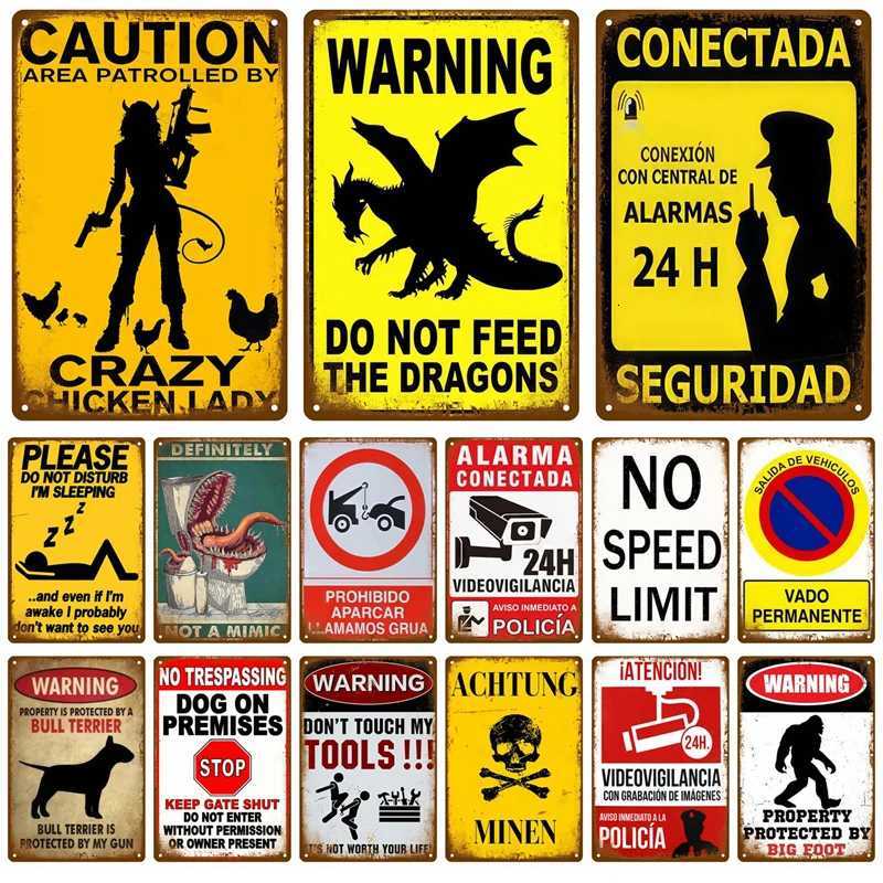 Metal Sign Poster Plates Bar Retro Wall Art Tin Sign Interior Outdoor Aesthetic Room Vintage Home Decor Items Decoration LuxuryM251114