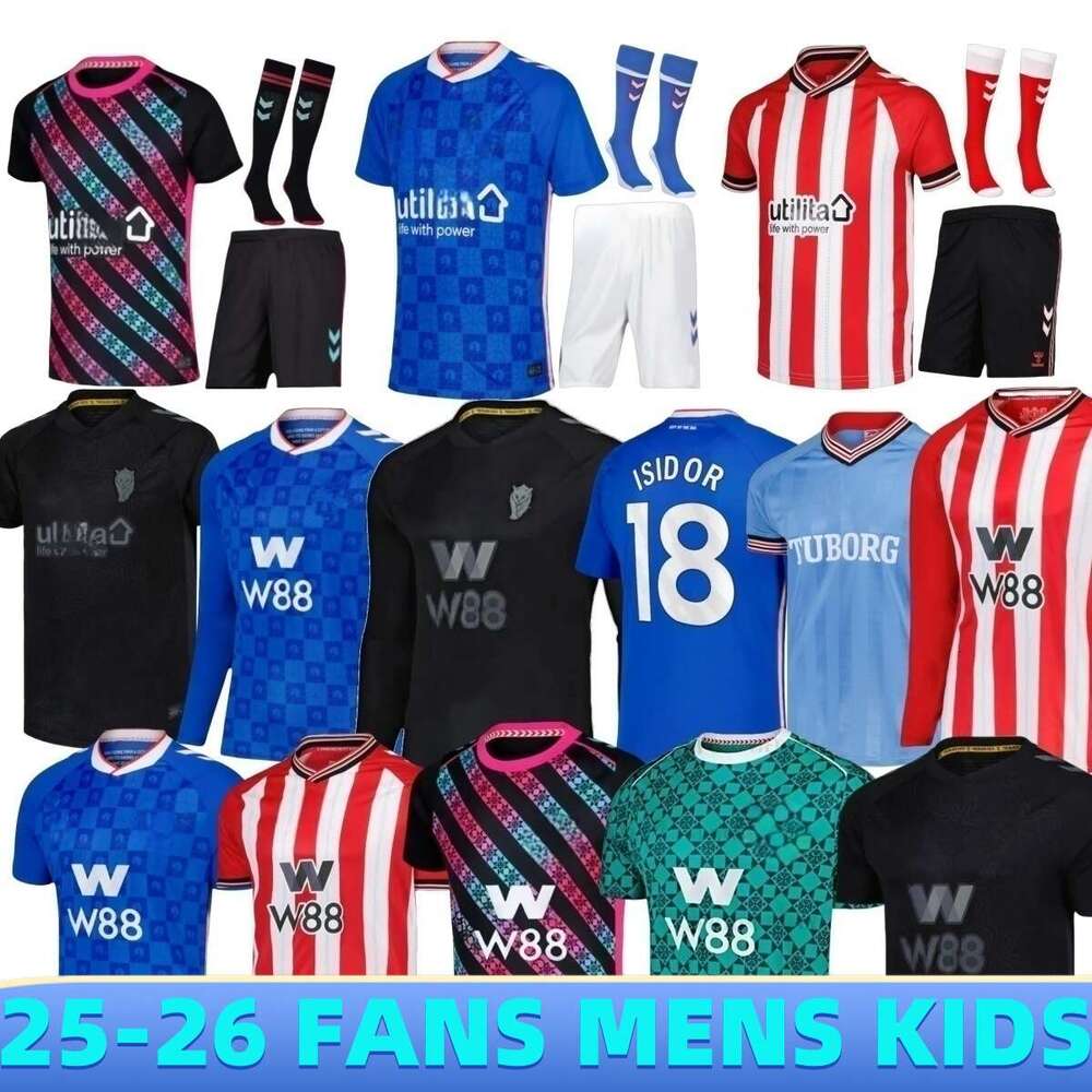 25 26 sunder land Soccer JerseyS Home away third KIDS 2025 2026 football shirts STEWART SIMMS ROBERTS AMAD CLARKE Diarra EMBLETON E NIEN fans player SEWS
