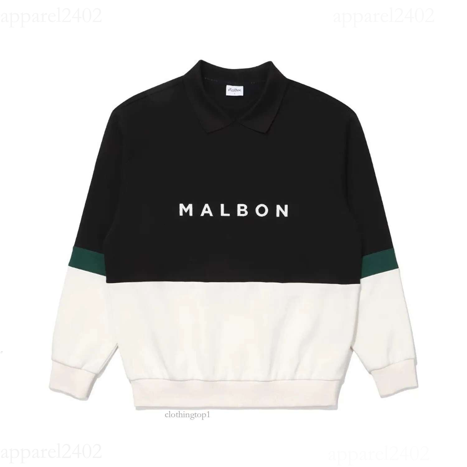 2025 New Malbons Hoodie Jacket Men's Fashion Hoodies New Streetwear Sweatshirt Men Women Harajuku Fashion Designer Casual Green Light Cream Spliced Zipper e1c